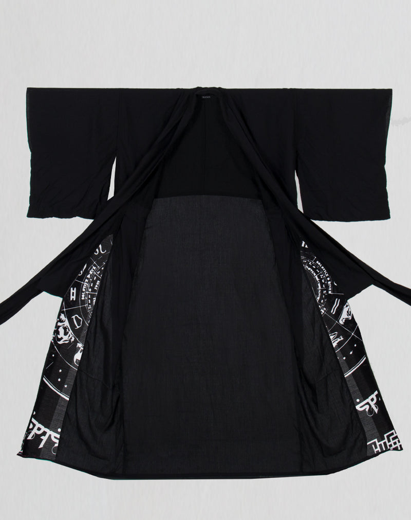 Dst Black Vinila Kimono